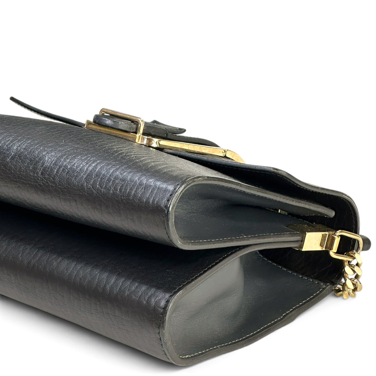 Chloé Bronté Small  Black Leather Flap crossbody Bag