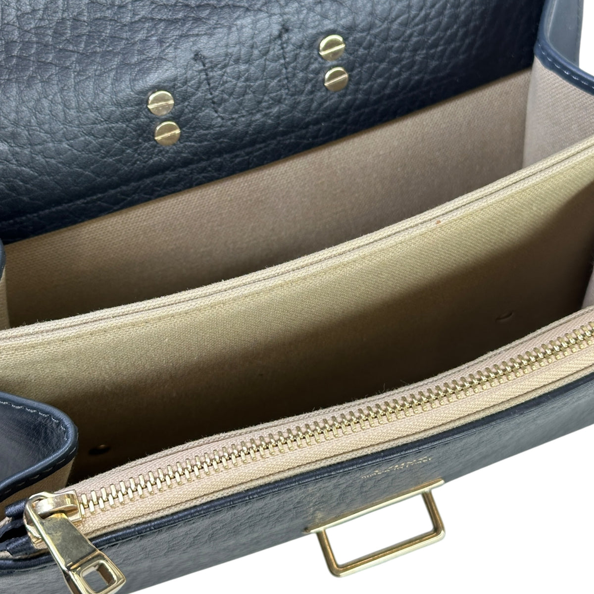 Chloé Bronté Small  Black Leather Flap crossbody Bag