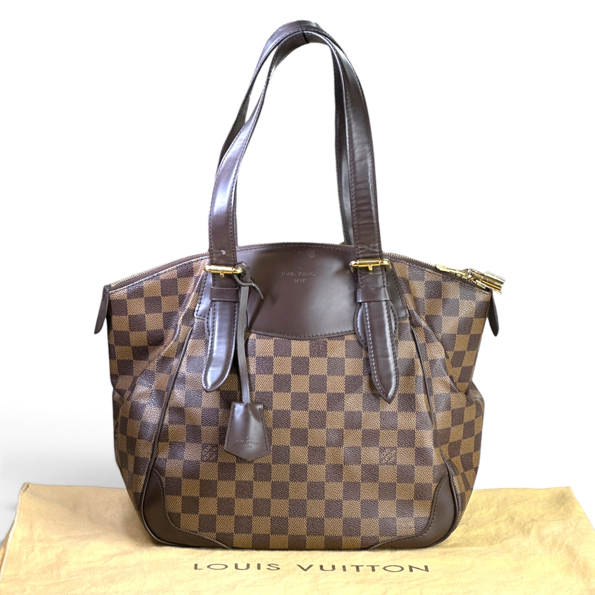Louis Vuitton verona MM brown canvas leather shoulder bag