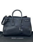 Saint Laurent Sac De Jour Large Black Grained Leather