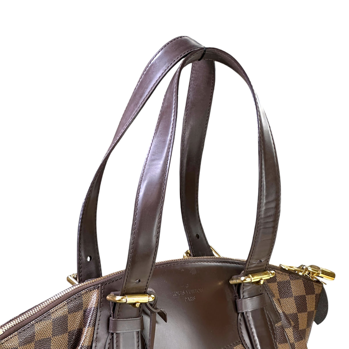 Louis Vuitton verona MM brown canvas leather shoulder bag