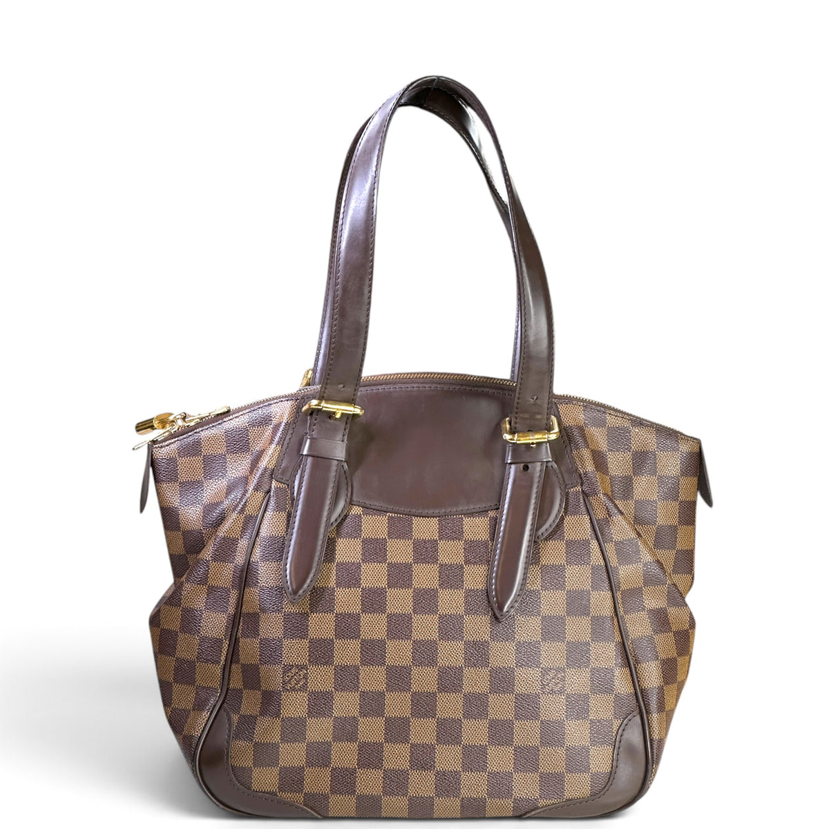 Louis Vuitton verona MM brown canvas leather shoulder bag