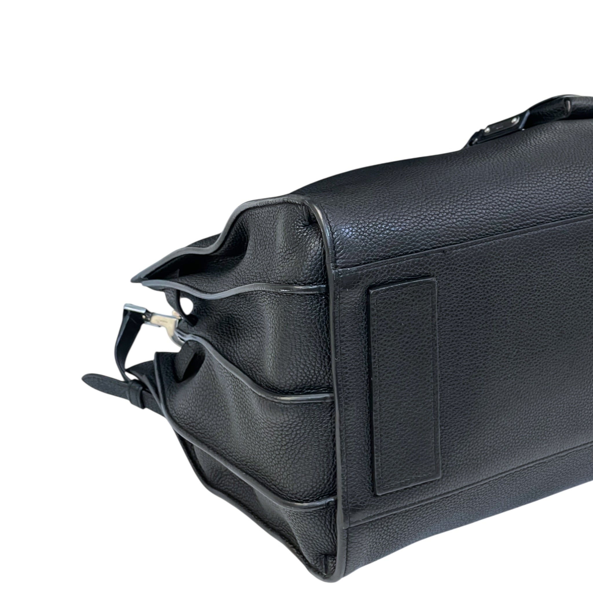 Saint Laurent Sac De Jour Large Black Grained Leather