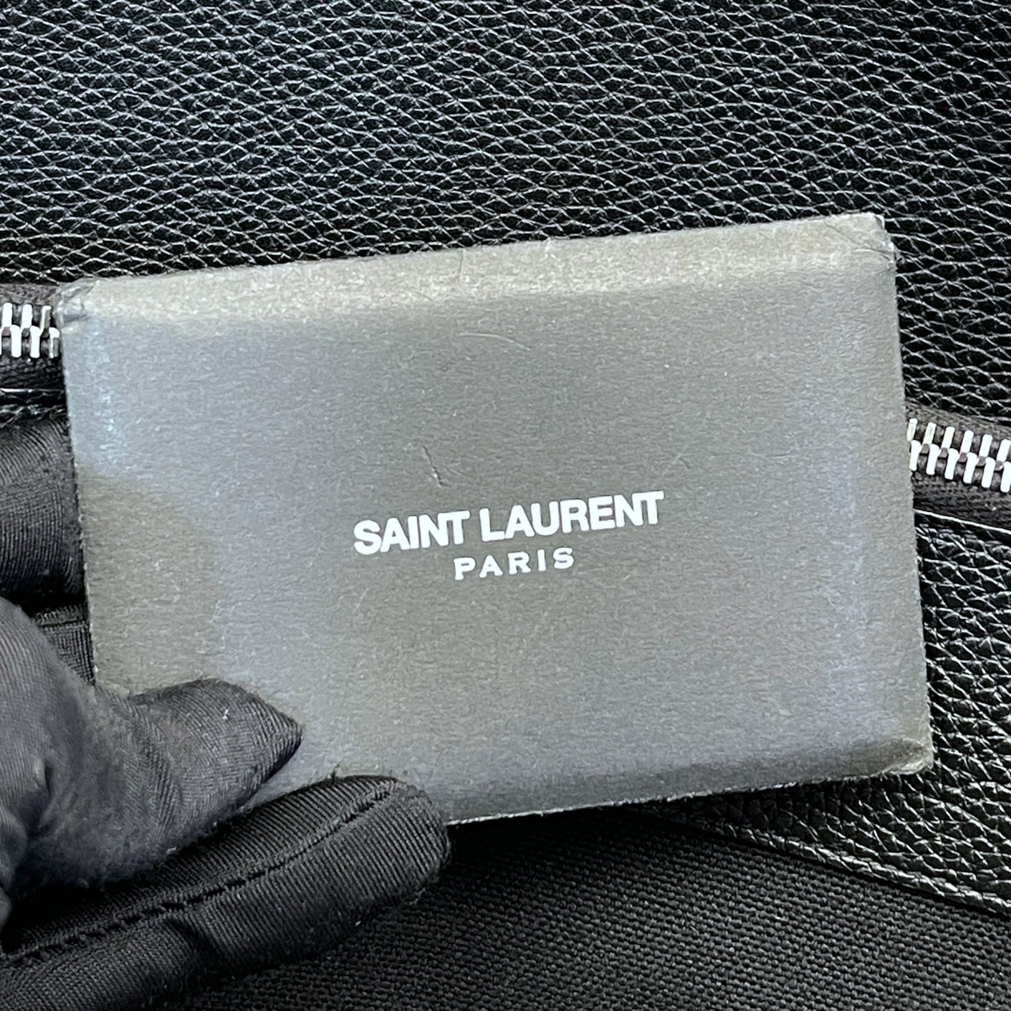 Saint Laurent Sac De Jour Large Black Grained Leather
