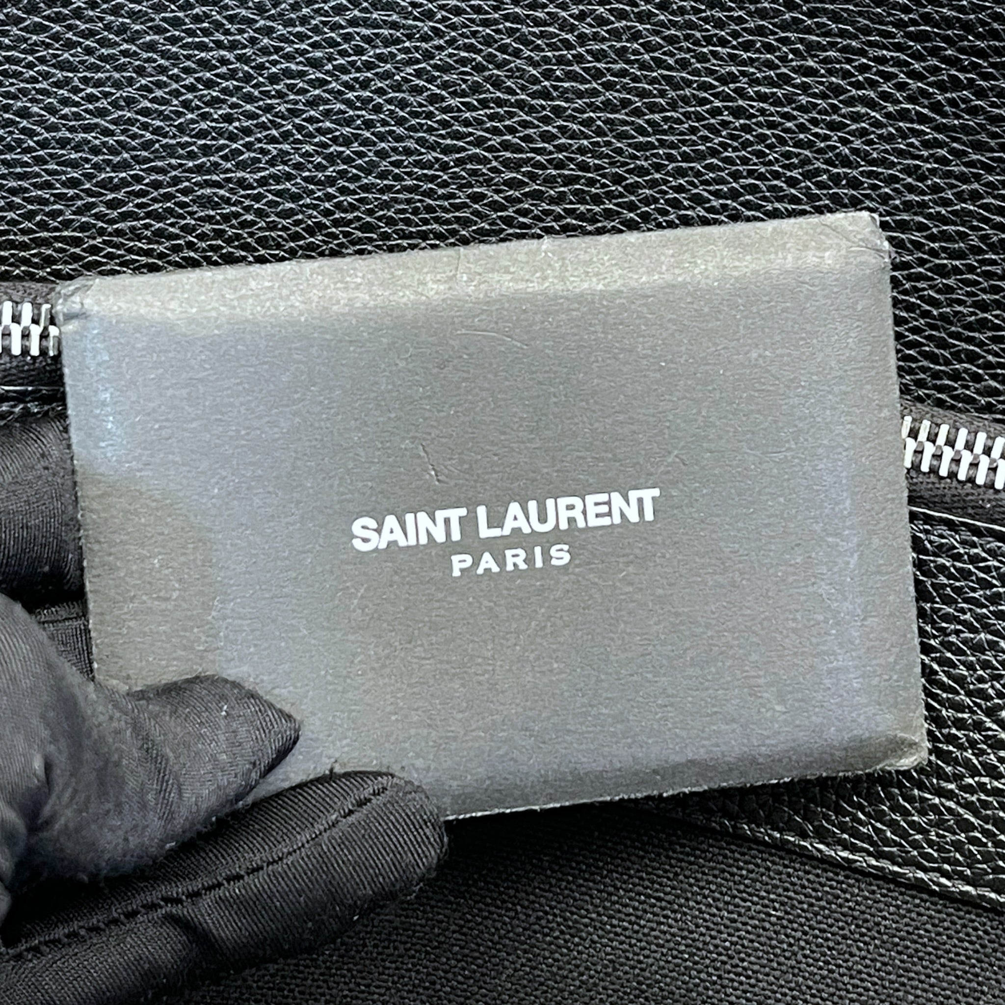 Saint Laurent Sac De Jour Large Black Grained Leather