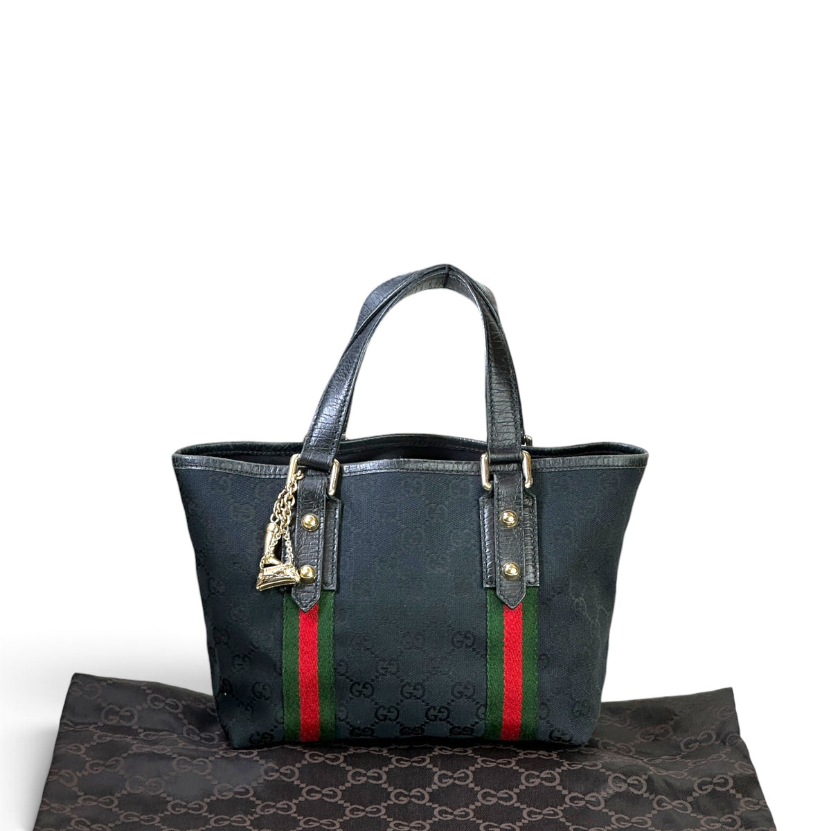 Gucci Jolicoeur  Mini Black  canvas hand bag