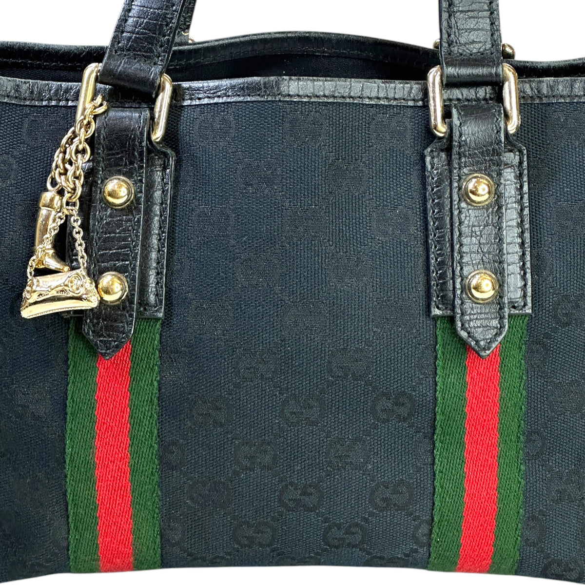 Gucci Jolicoeur  Mini Black  canvas hand bag
