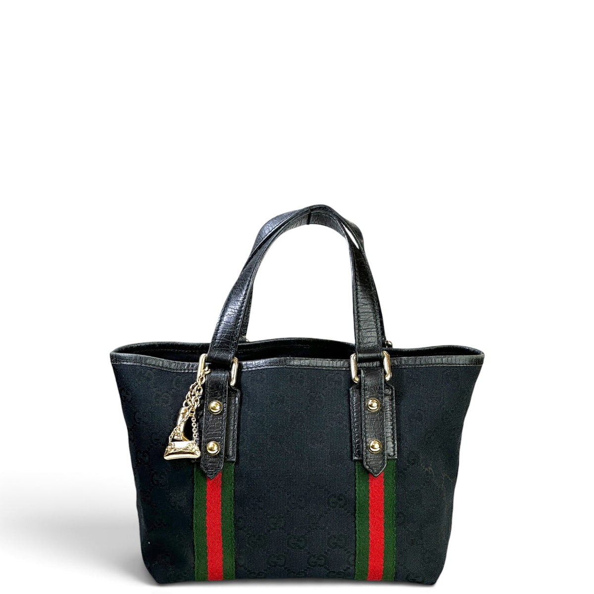 Gucci Jolicoeur  Mini Black  canvas hand bag
