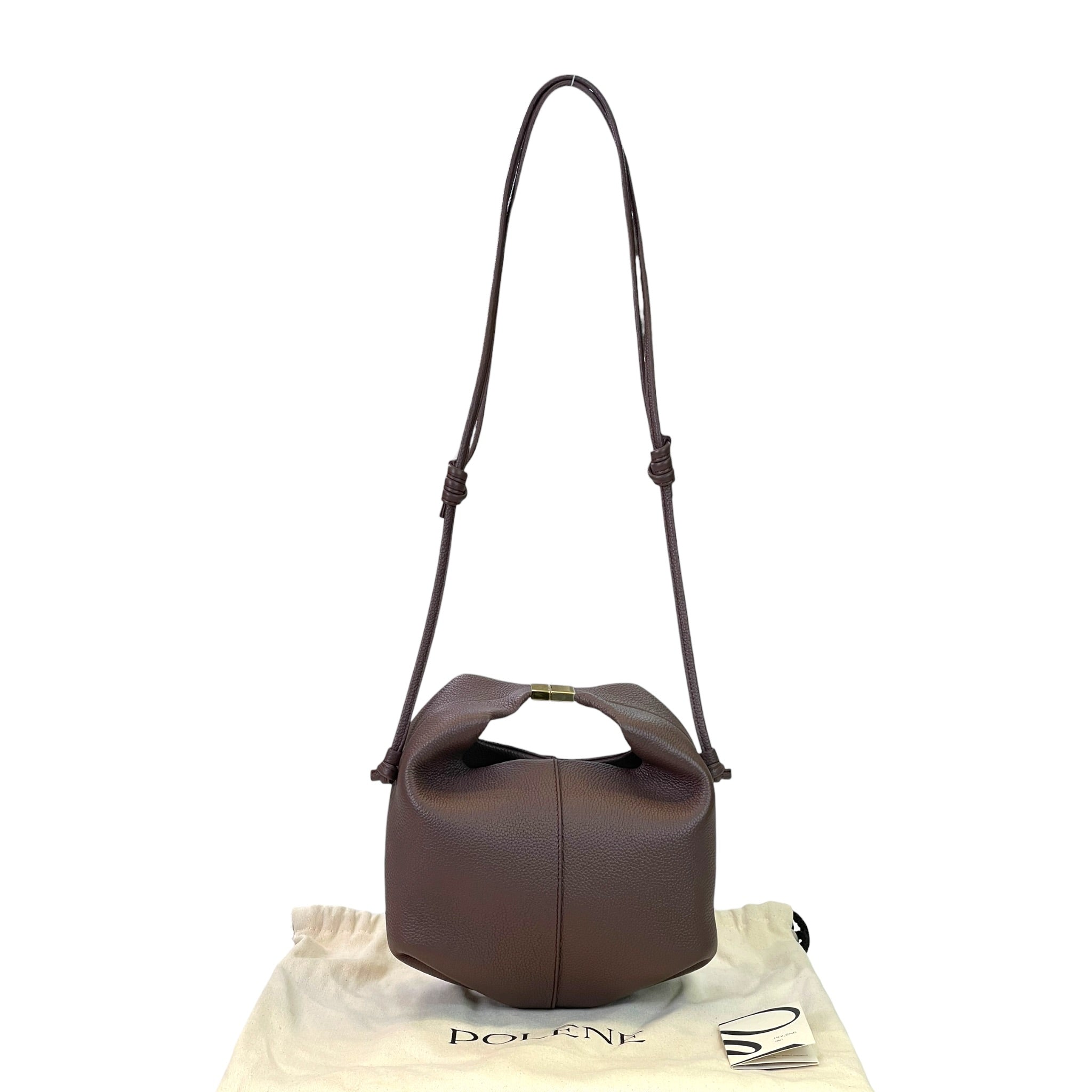 Polène Béri Textured Sandalwood Calf Leather