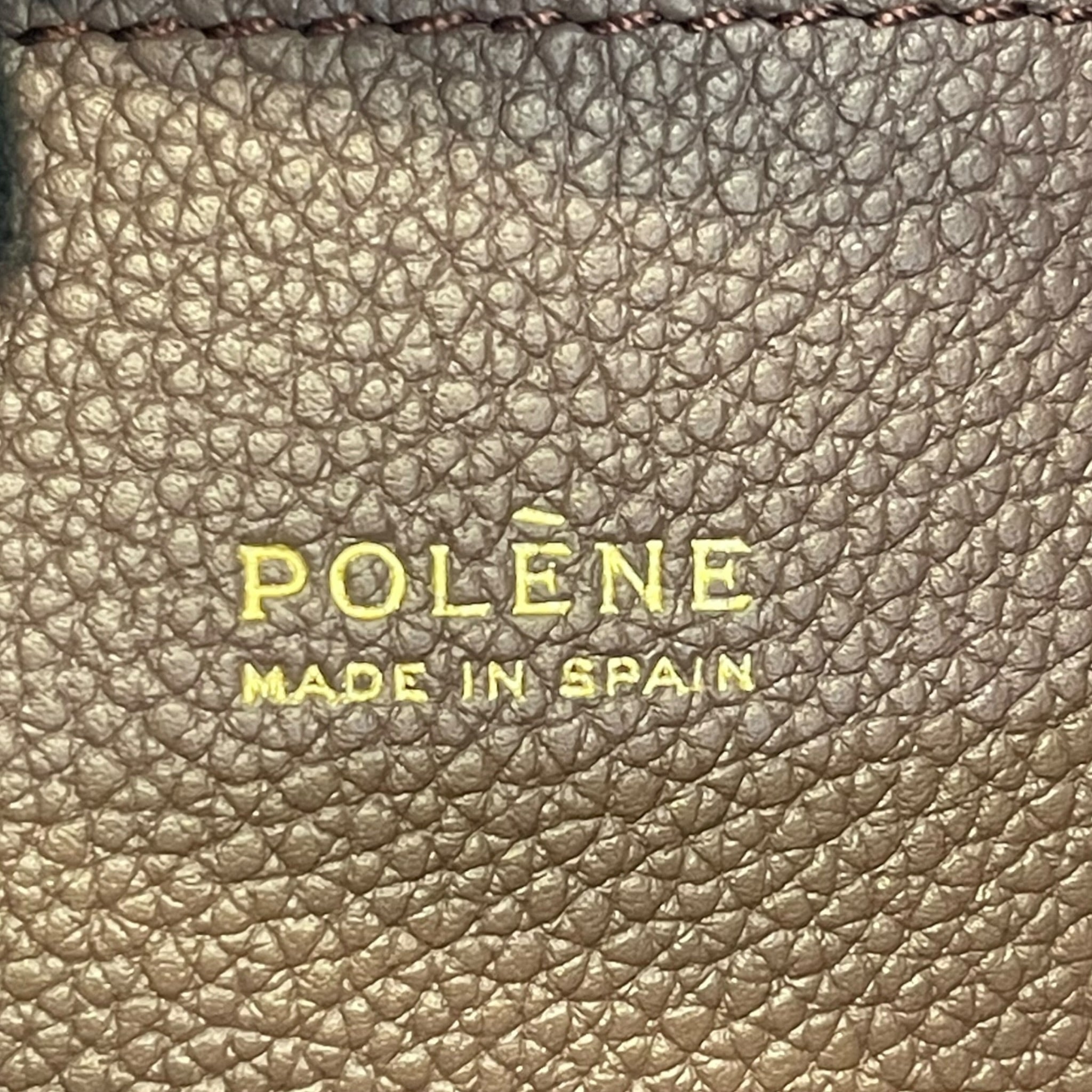 Polène Béri Textured Sandalwood Calf Leather