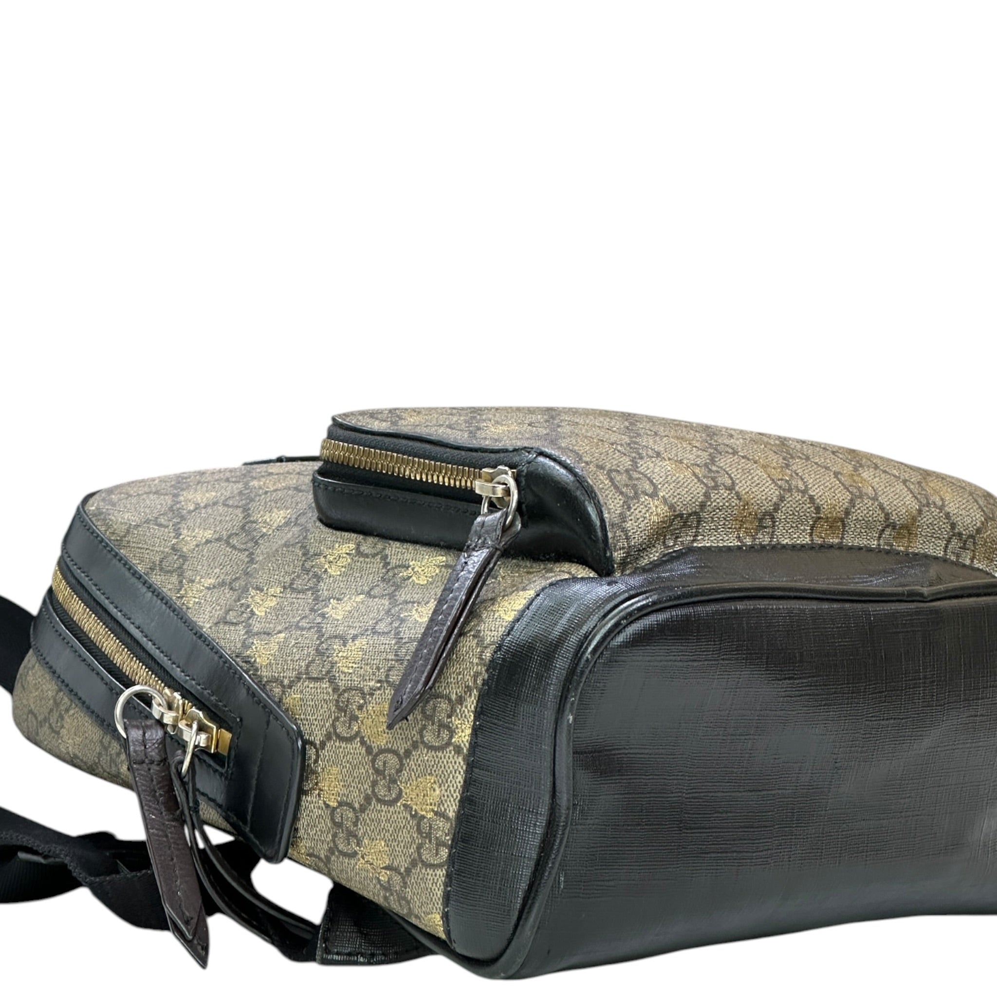 Gucci Bees Backpack Small GG Supreme Canvas