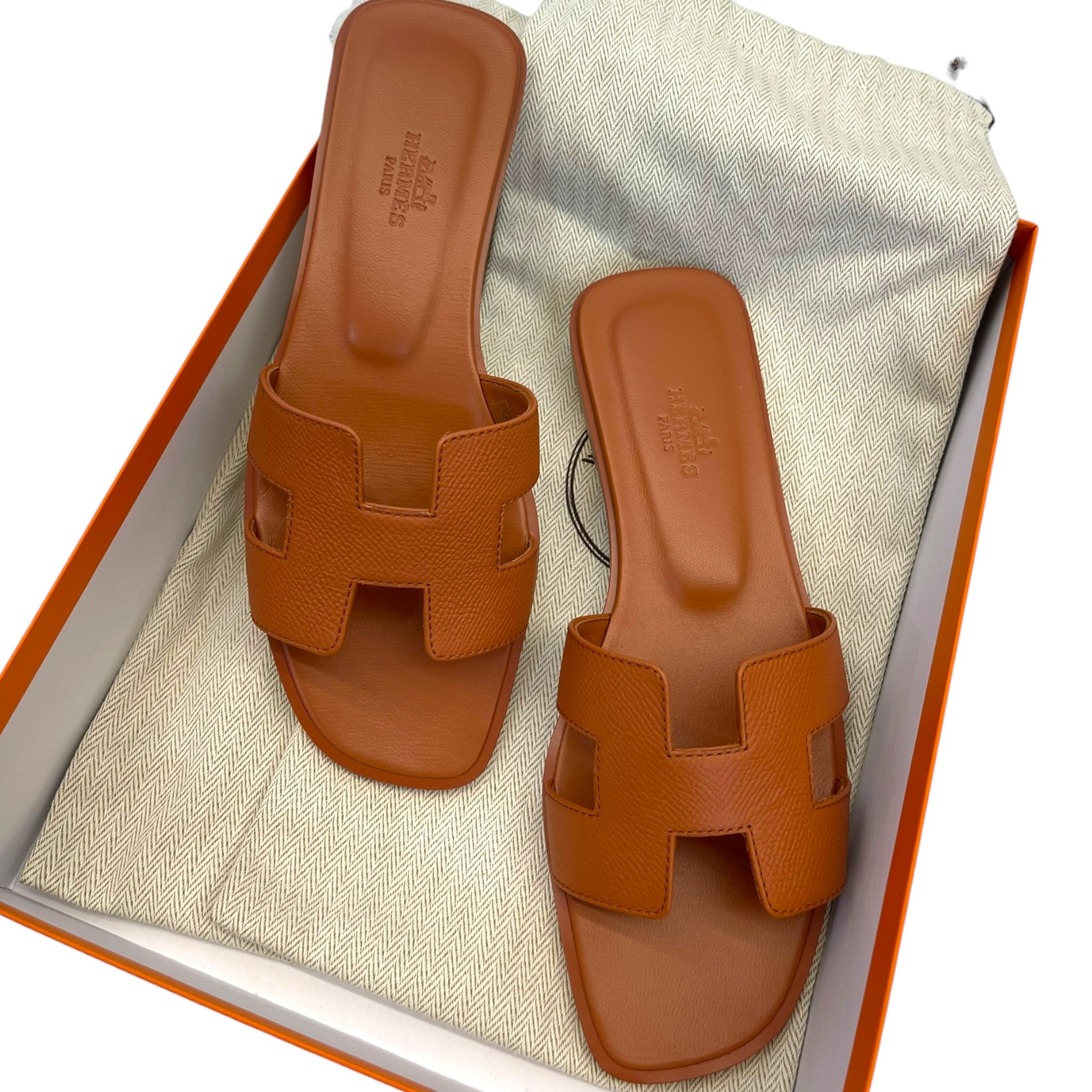Hermès Oran EU 37 (Orange Canyon)