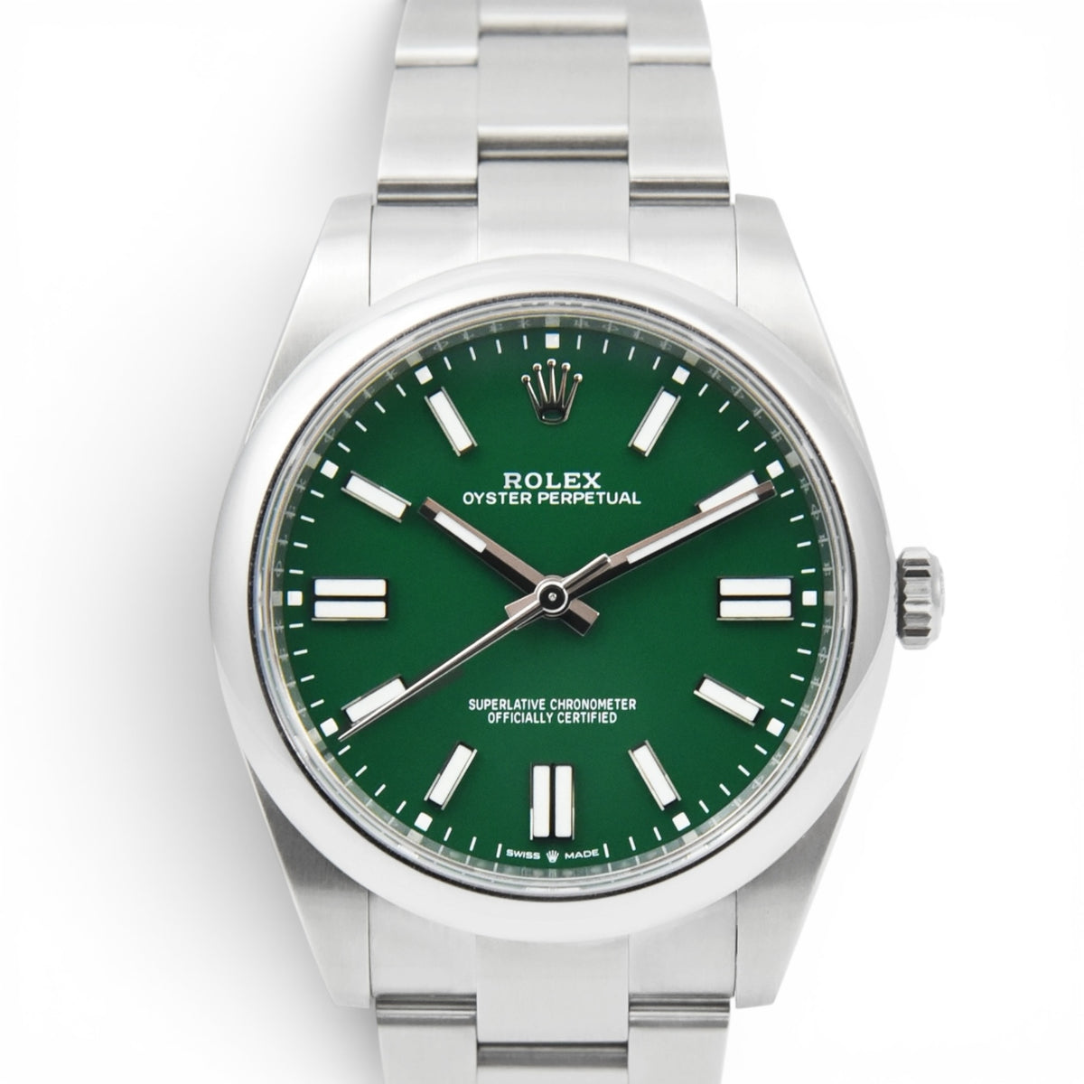 Rolex Oyester Perpetual 41 Green Dial Watch