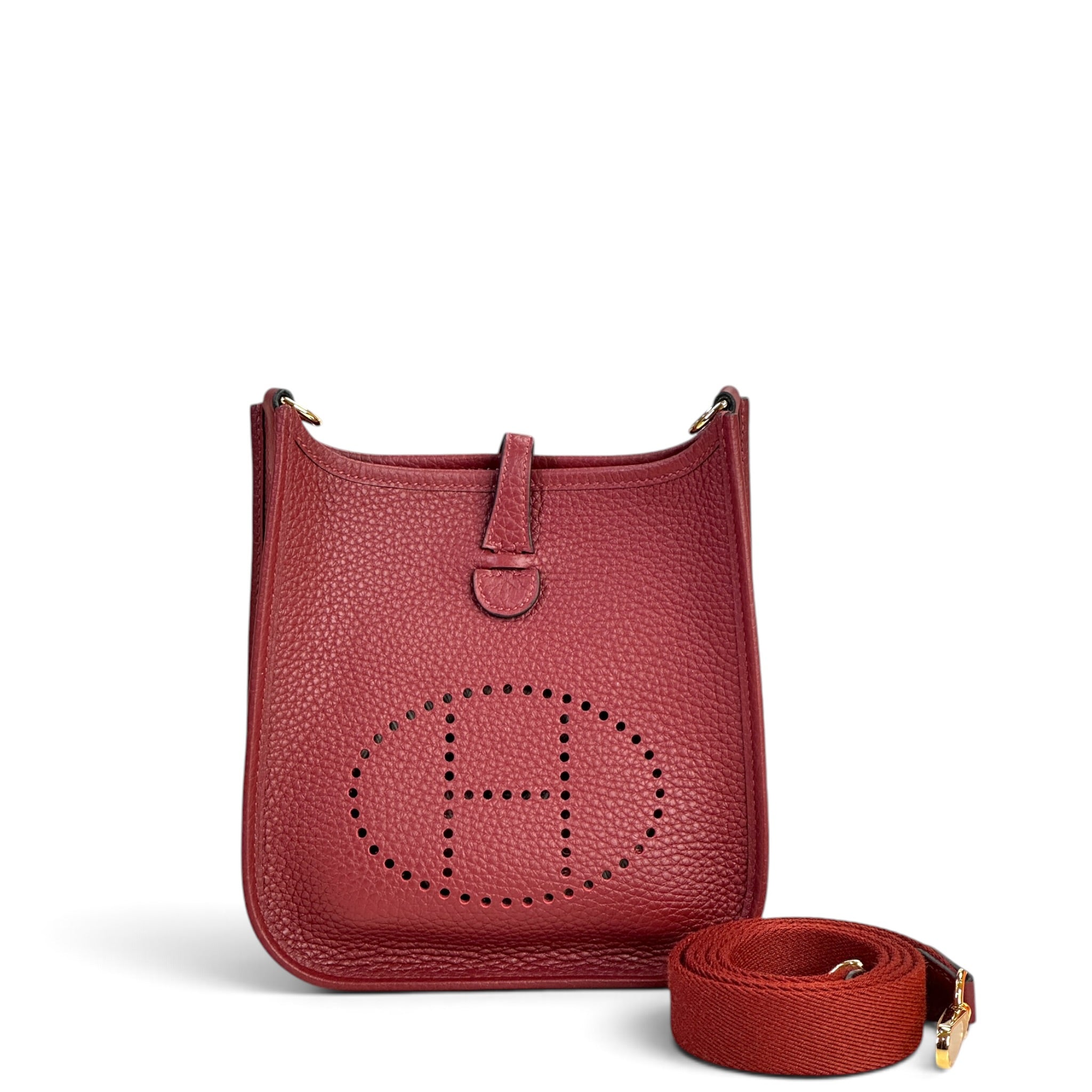 Hermes Evelyne 16 Gold Clemence Leather