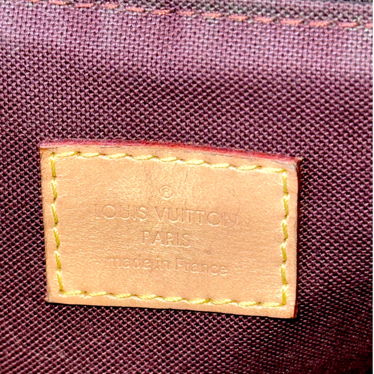 Louis Vuitton Rivoli PM brown canvas leather handbag
