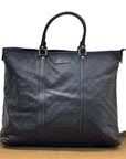 Gucci Joy Zip Tote Black Guccissima Leather