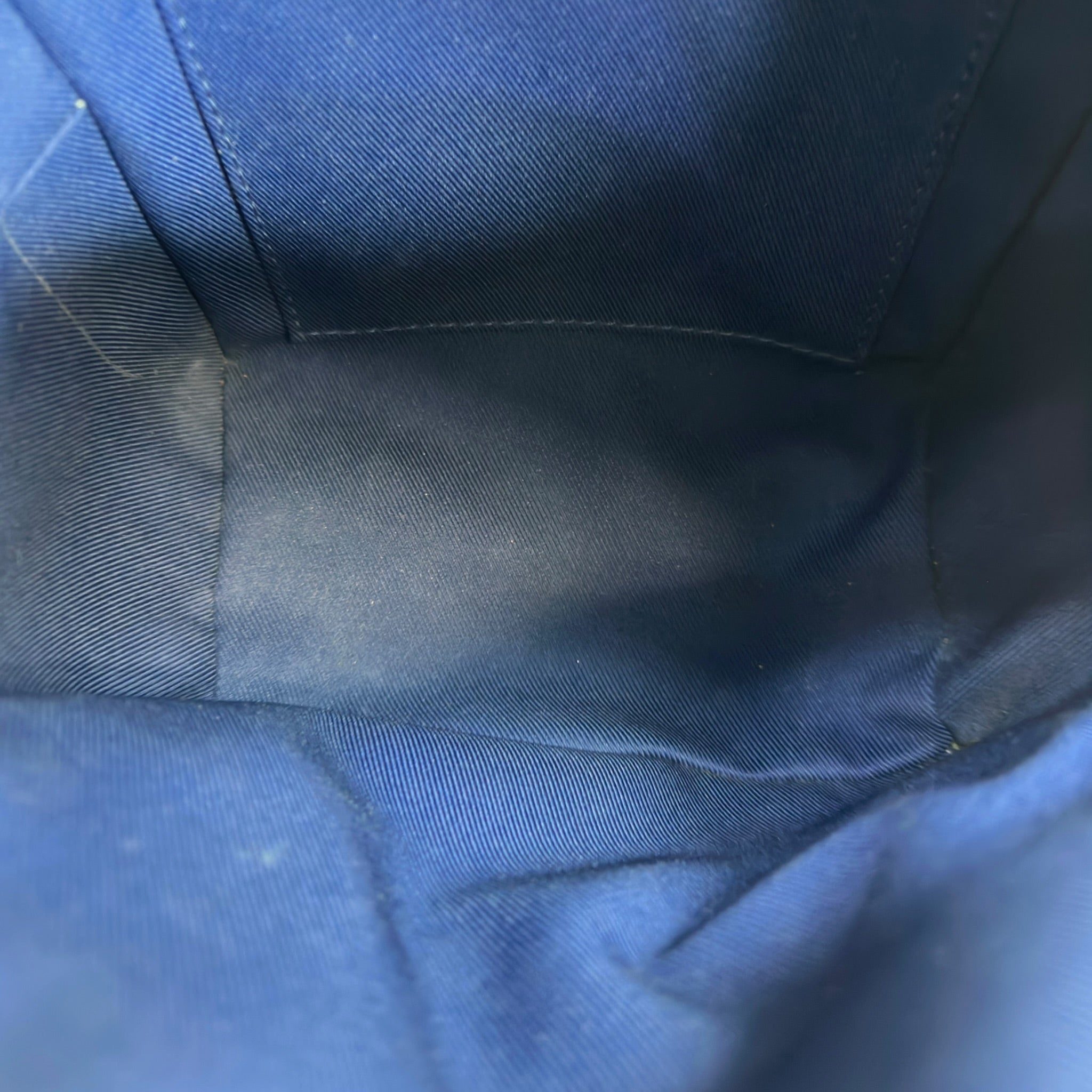 Louis Vuitton Palm Springs Backpack Mini Blue Velvet Monogram Jacquard