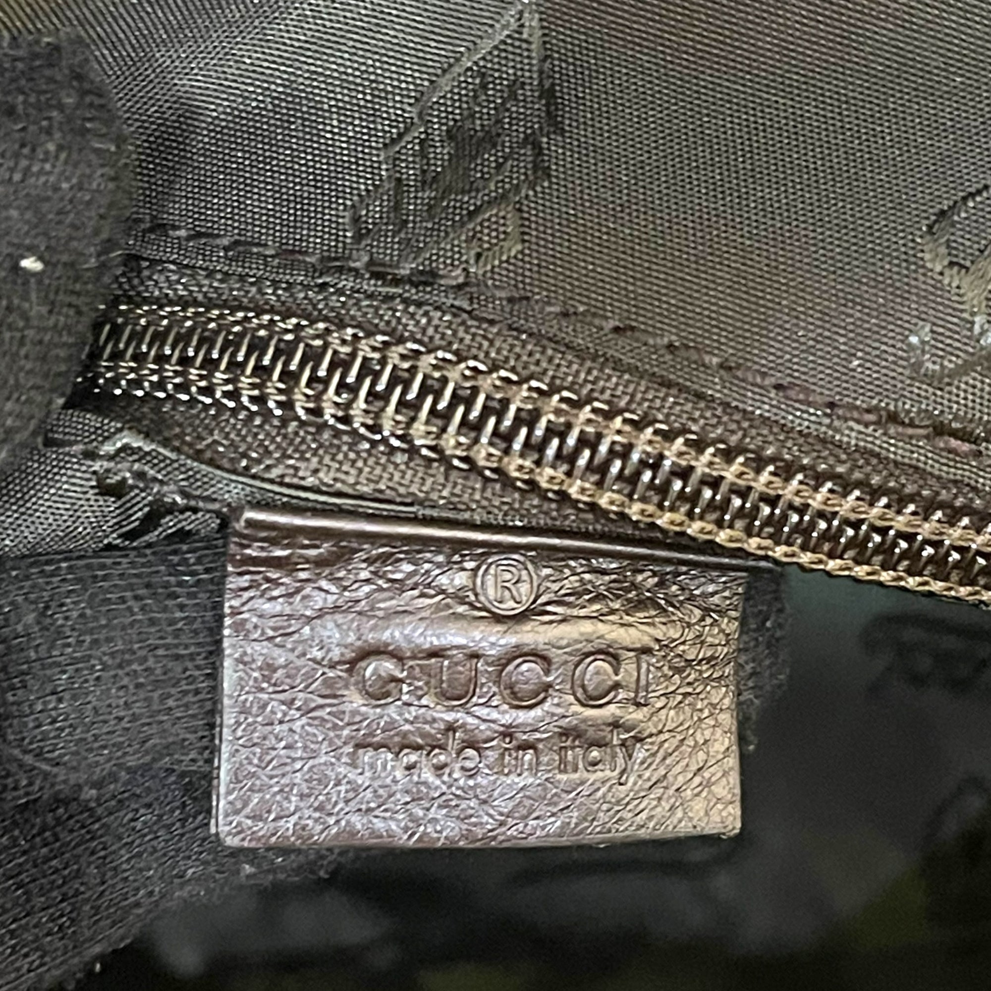 Gucci Joy Zip Tote Black Guccissima Leather