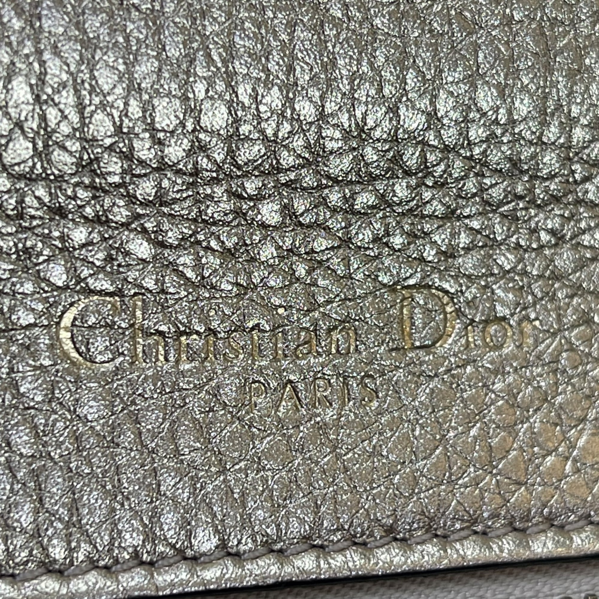 Dior Diorama Flap Bag Metallic Gold Leather