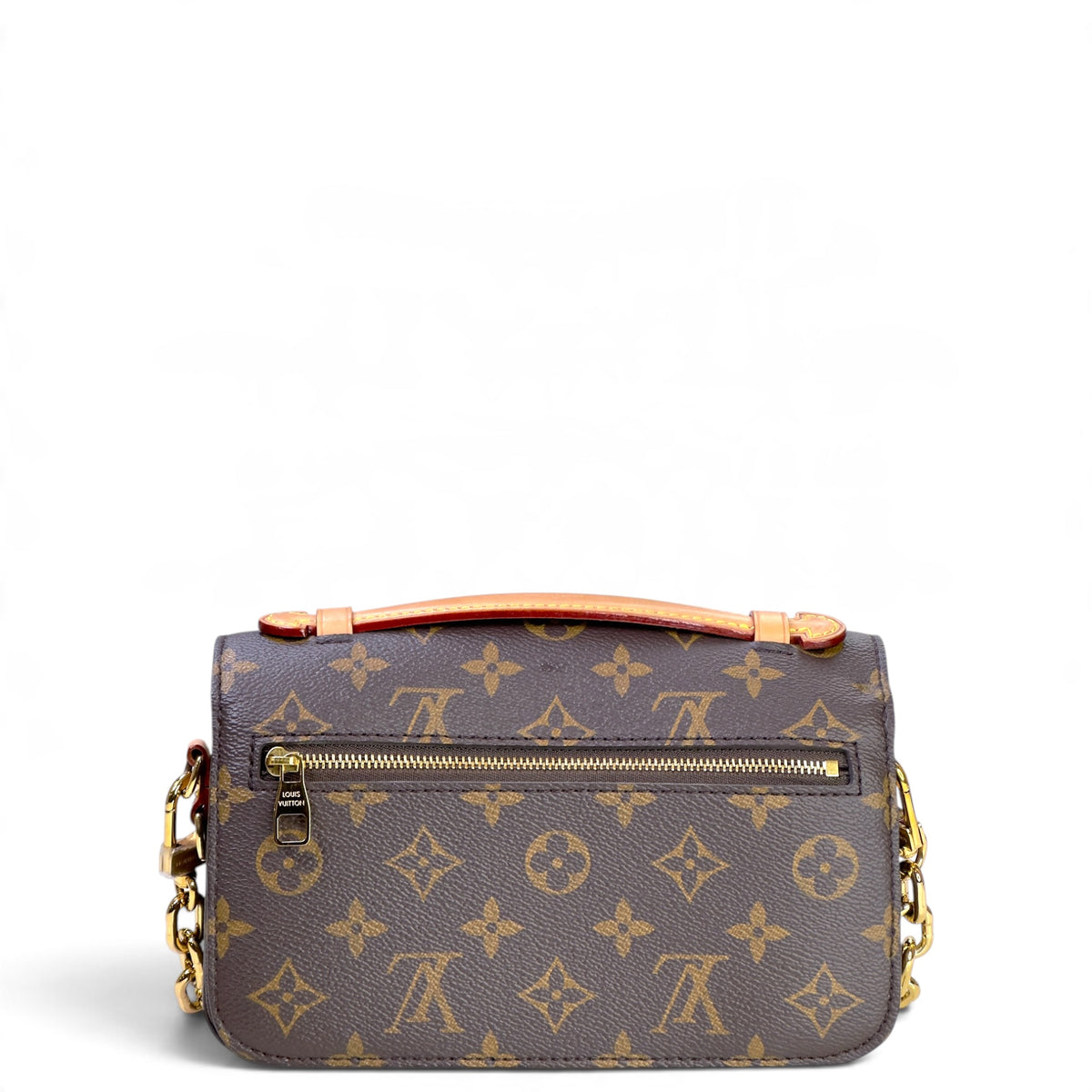 Louis Vuitton Métis small brown canvas leather pochette