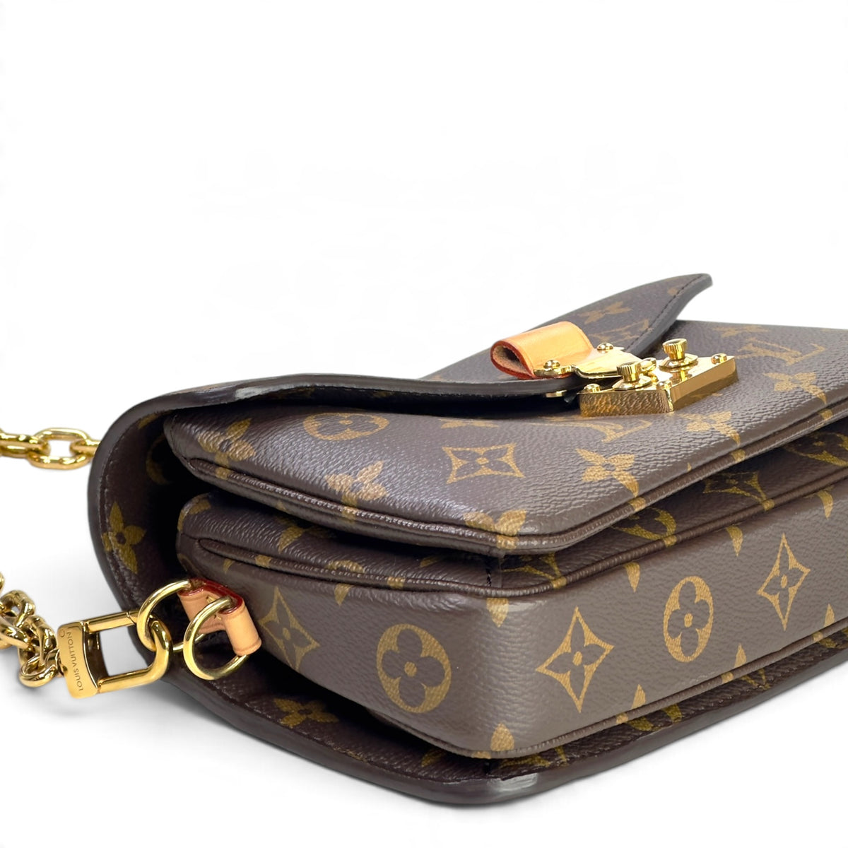 Louis Vuitton Métis small brown canvas leather pochette