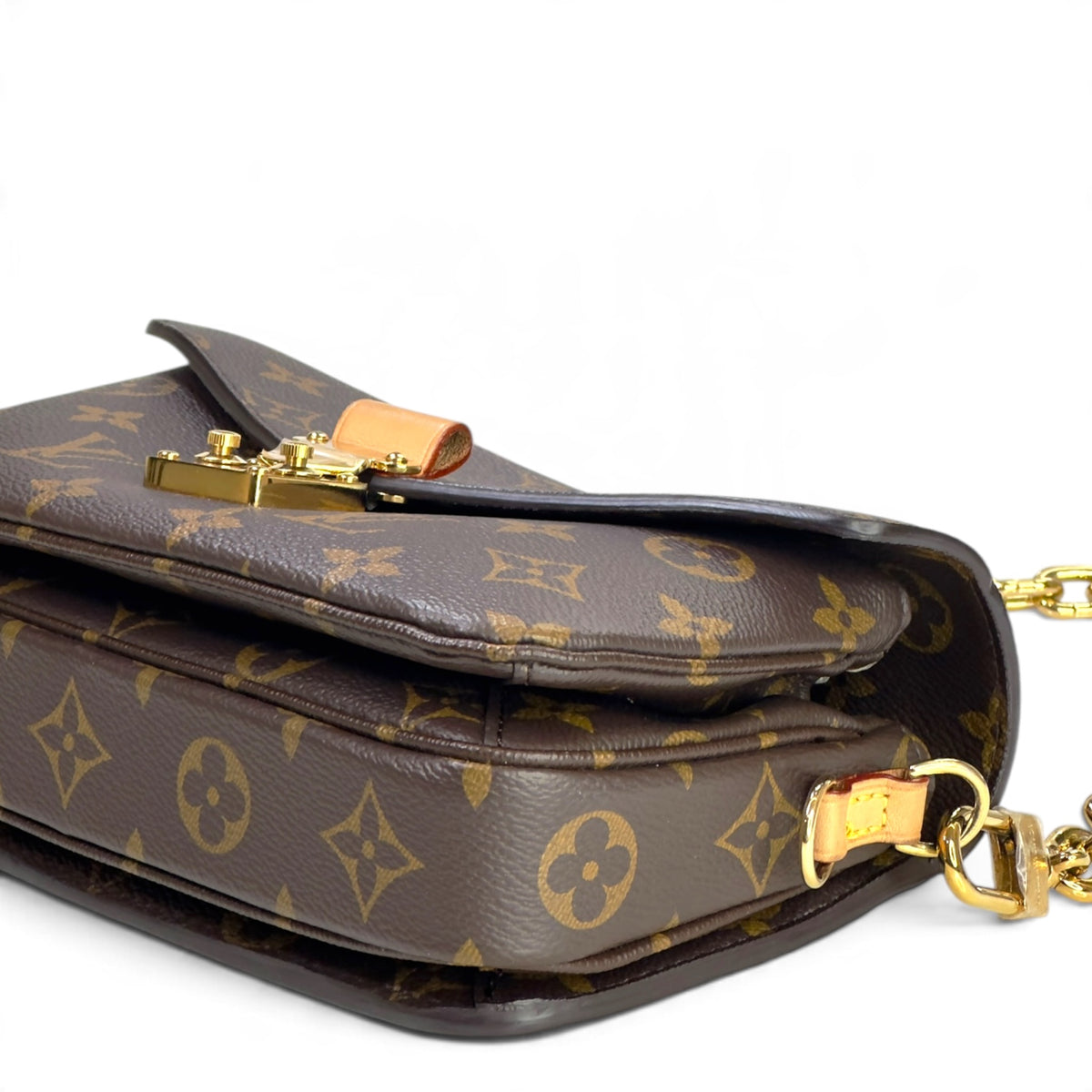 Louis Vuitton Métis small brown canvas leather pochette