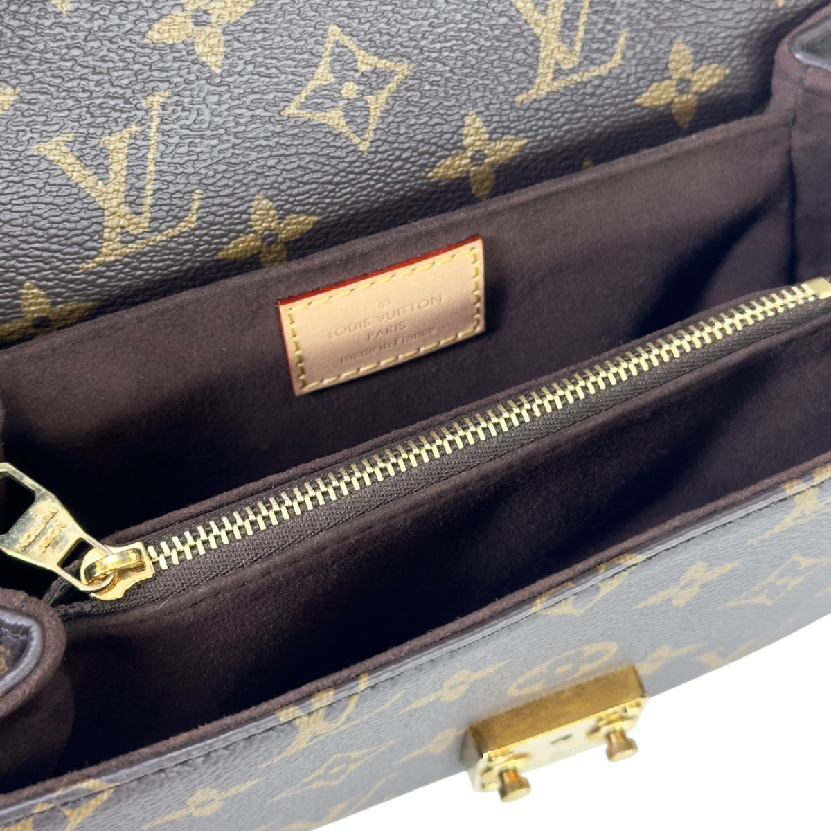 Louis Vuitton Métis small brown canvas leather pochette