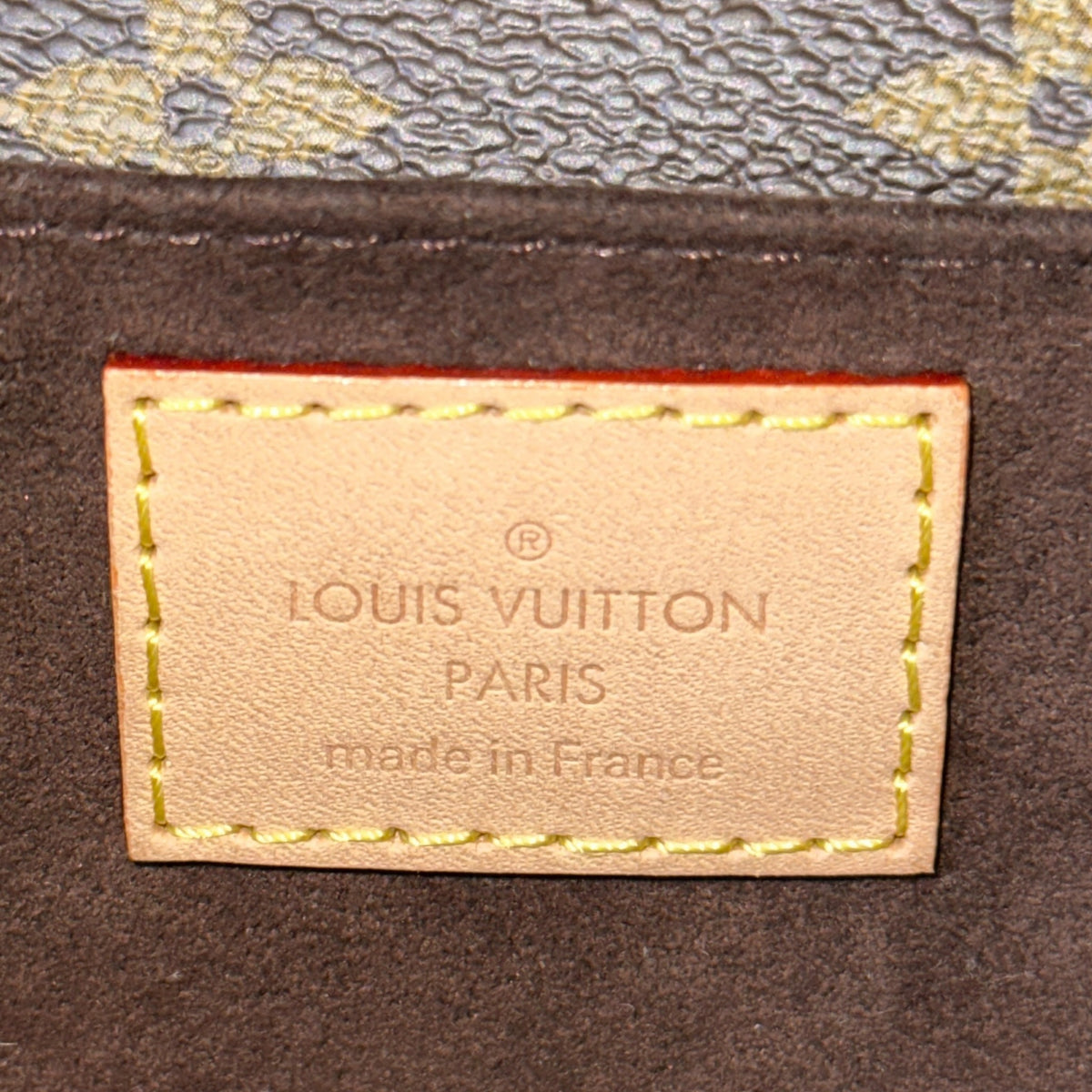 Louis Vuitton Métis small brown canvas leather pochette
