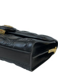 Gucci GG Matelassé Small Shoulder Bag Black Guccissima Leather