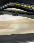 Gucci GG Matelassé Small Shoulder Bag Black Guccissima Leather
