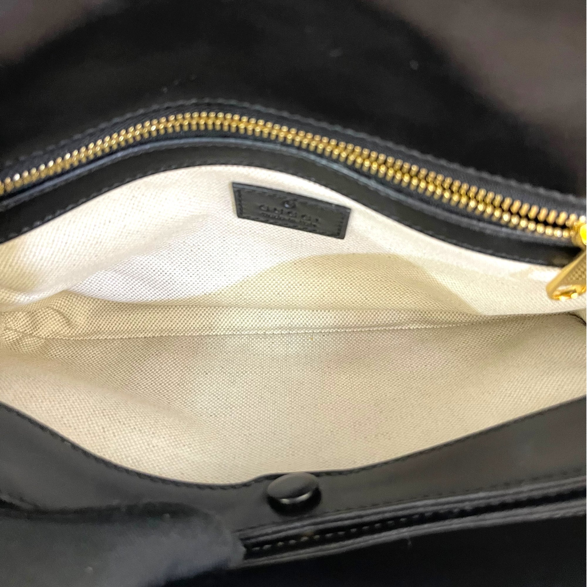 Gucci GG Matelassé Small Shoulder Bag Black Guccissima Leather