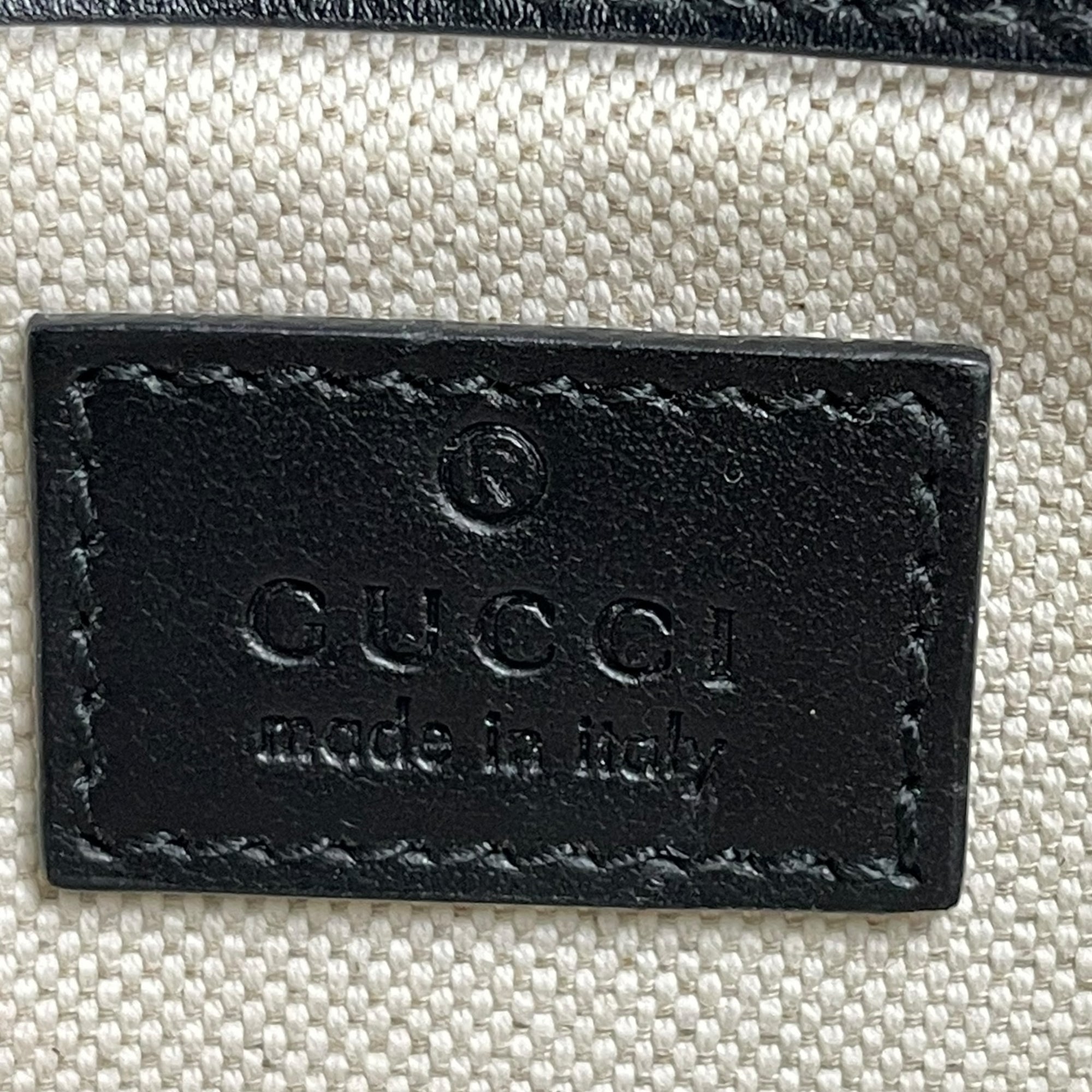 Gucci GG Matelassé Small Shoulder Bag Black Guccissima Leather
