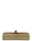 Saint Laurent Kate Tassel Bag Beige Croc Embossed Leather