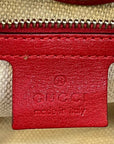 Gucci Diana Bamboo Tote GG Canvas Red Leather