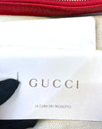 Gucci Diana Bamboo Tote GG Canvas Red Leather