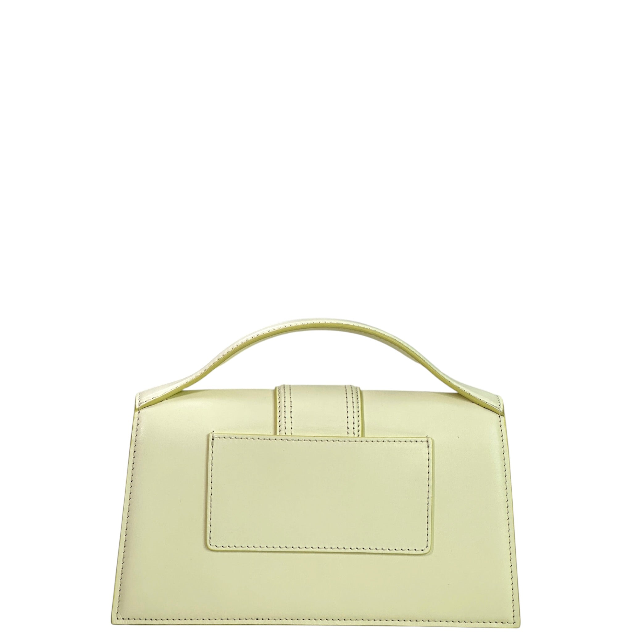 Jacquemus The Large Bambino Bag Light Yellow Leather