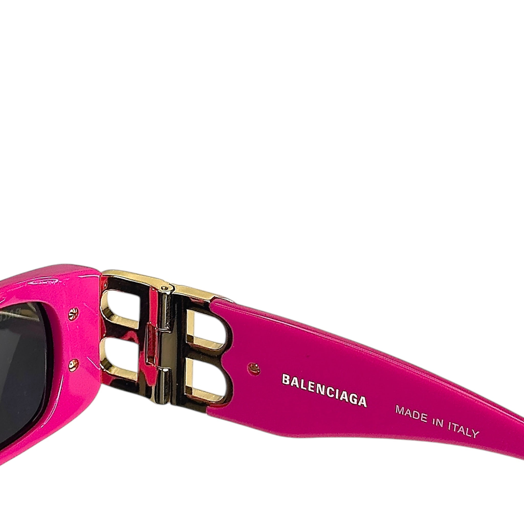 Balenciaga Neon Pink Sunglasses BB0095S