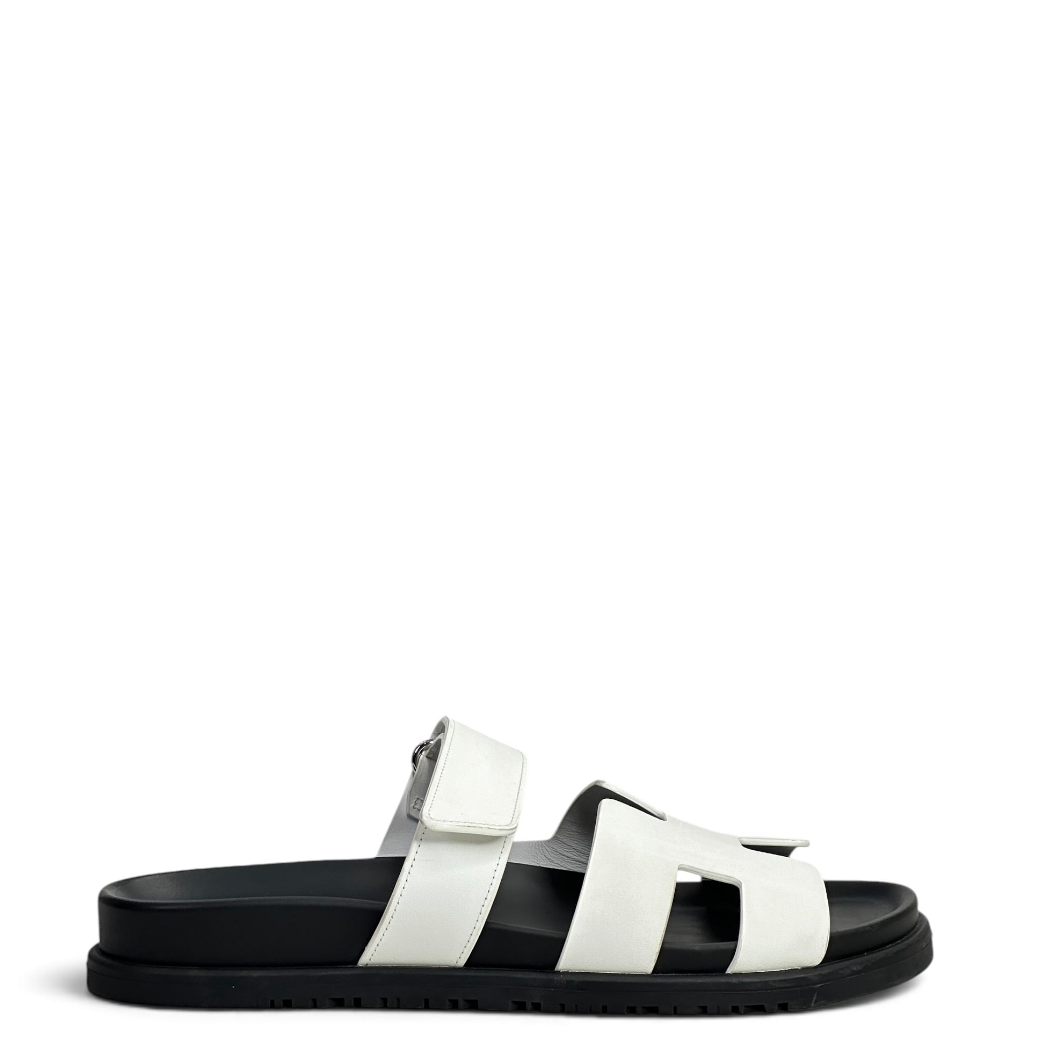 Hermès Chypre White Sandals