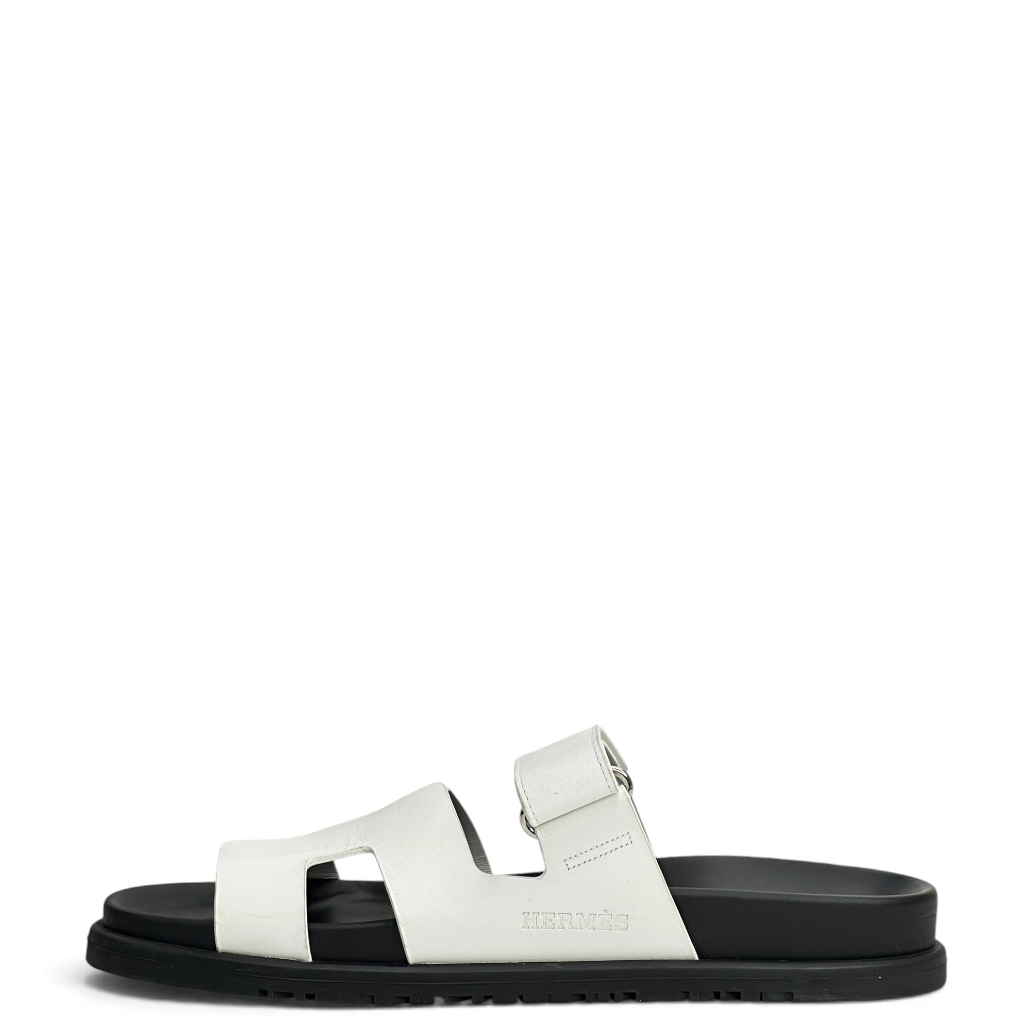 Hermès Chypre White Sandals