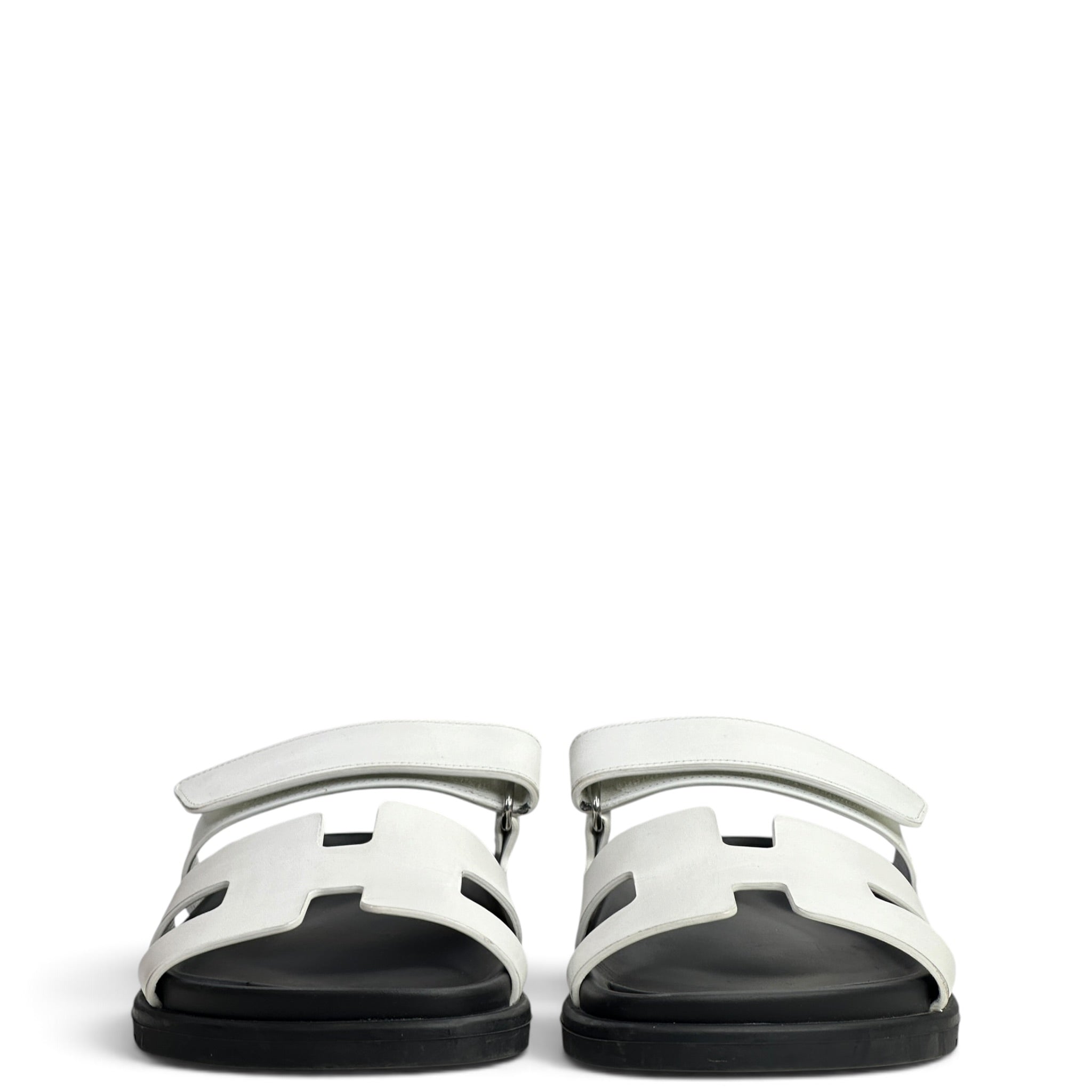 Hermès Chypre White Sandals