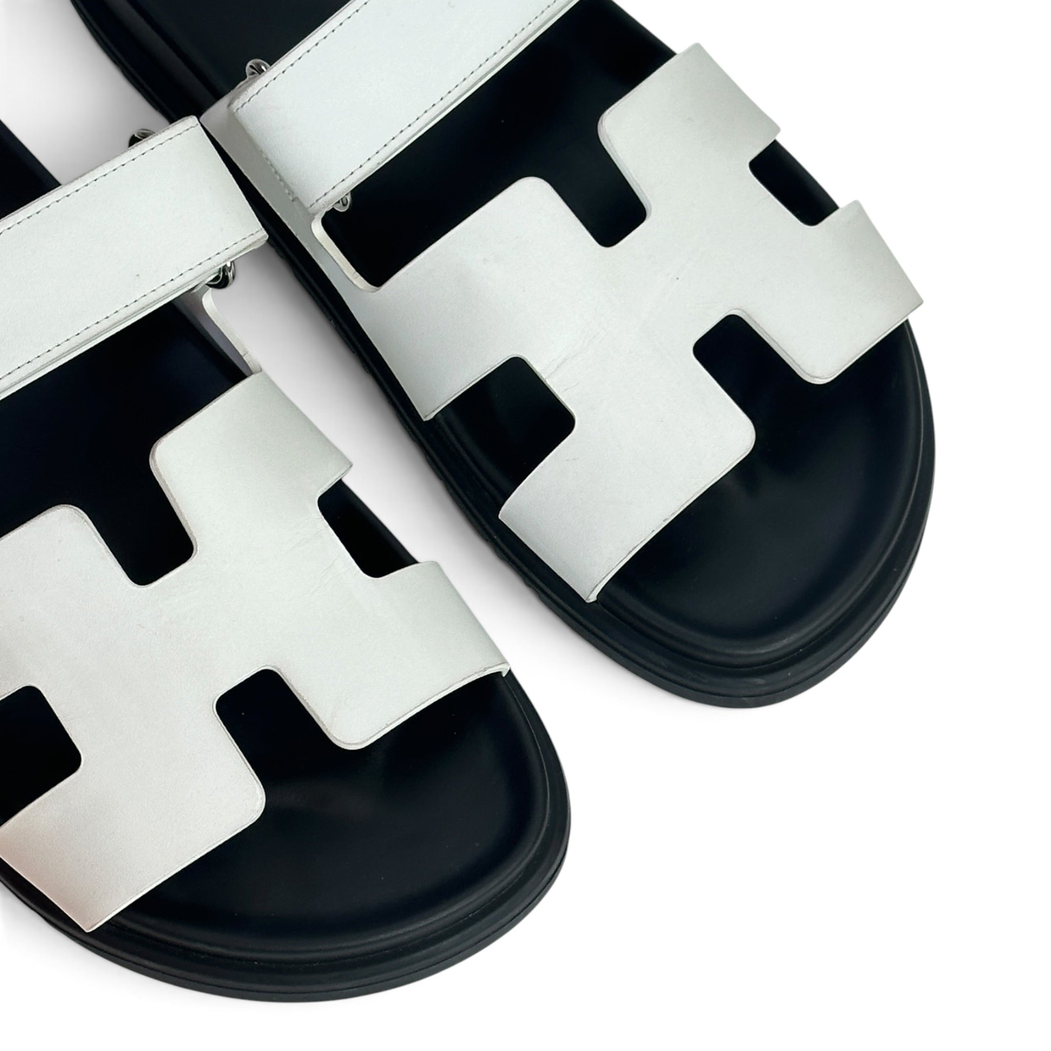 Hermès Chypre White Sandals