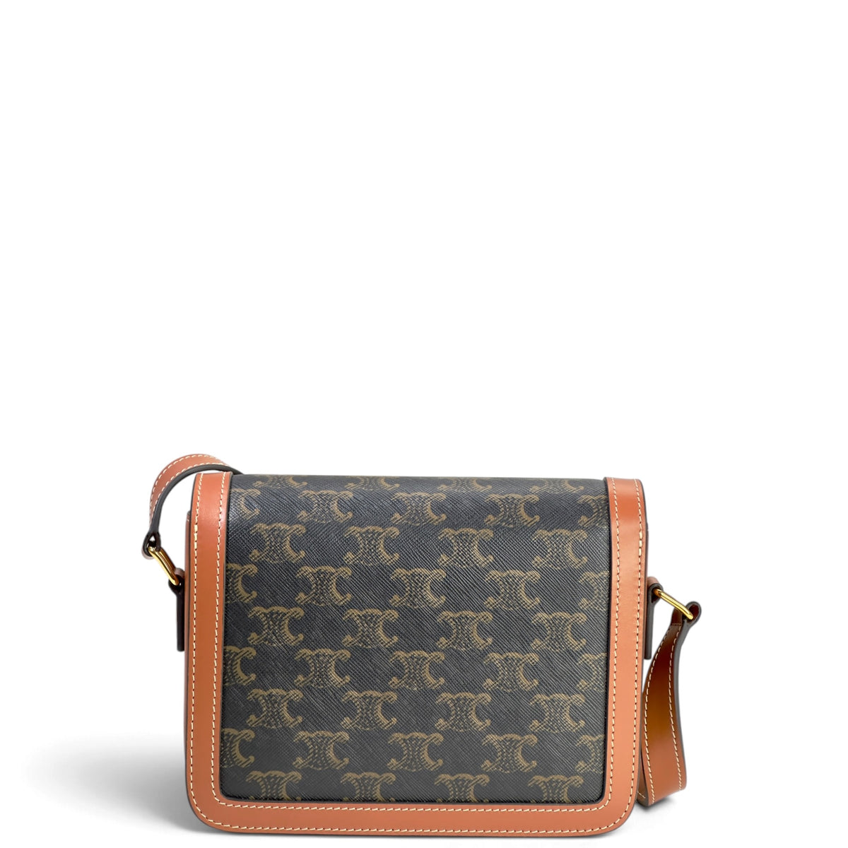 Celine teen black /brown leather Triomphe crossbody  Bag