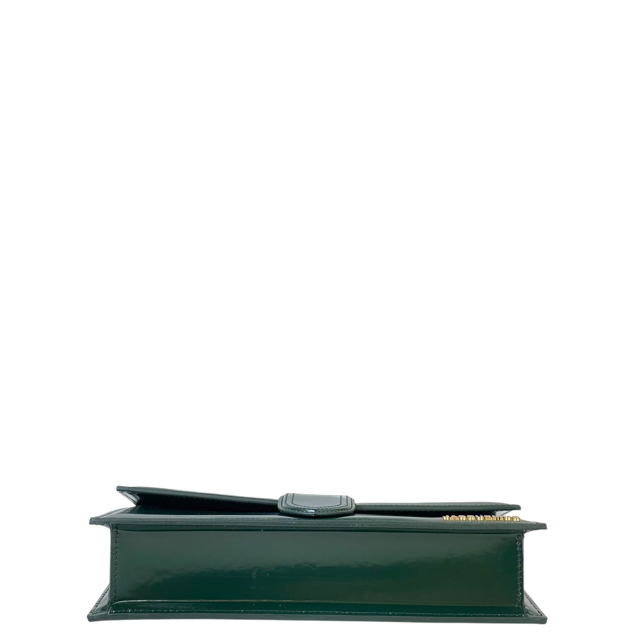 Jacquemus The Long Bambino Bag Dark Green Leather