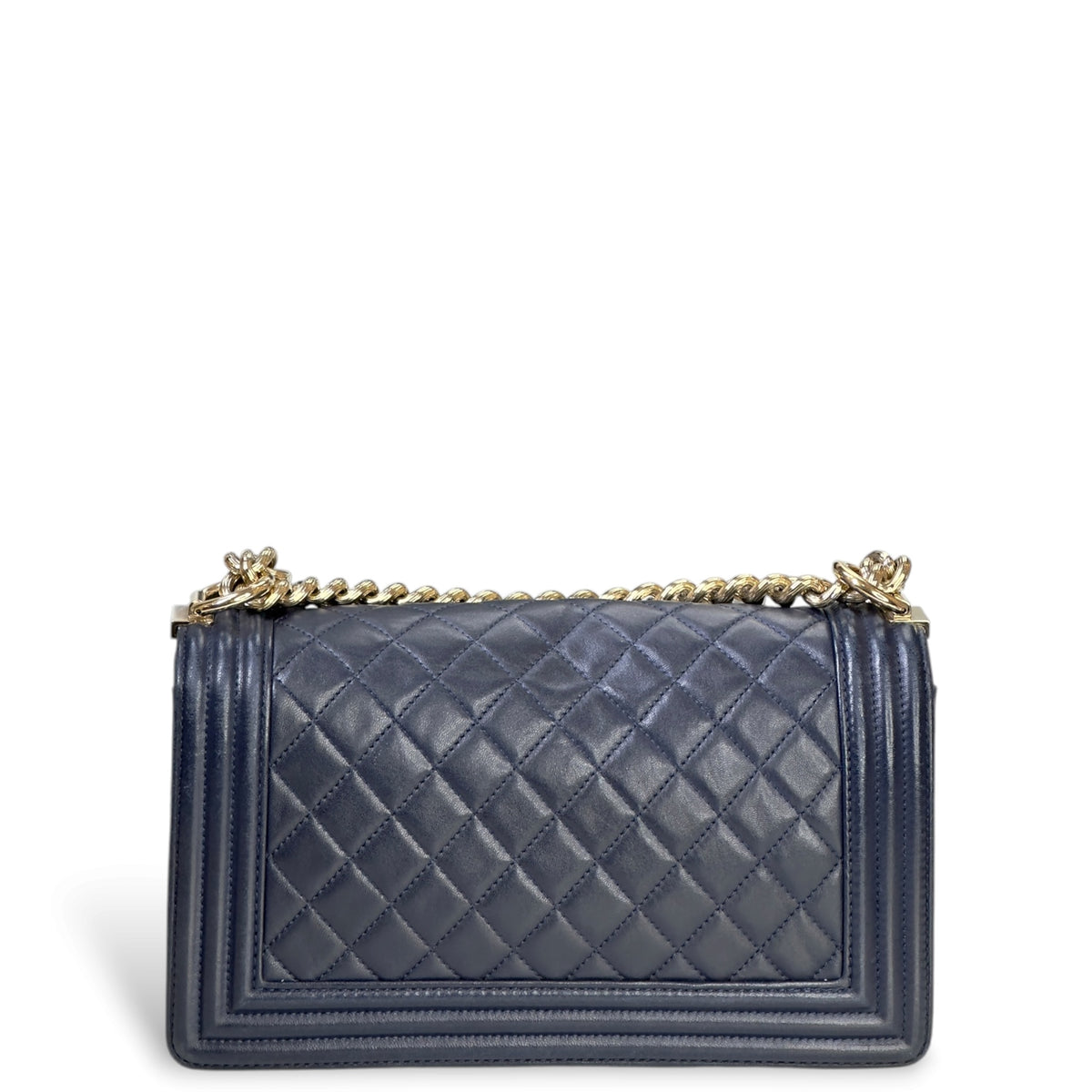 Chanel Boy medium  blue calfskin Flap Bag