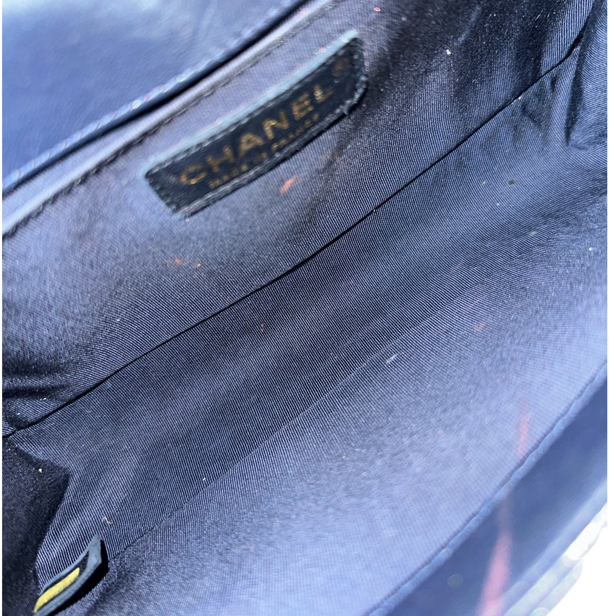 Chanel Boy medium  blue calfskin Flap Bag