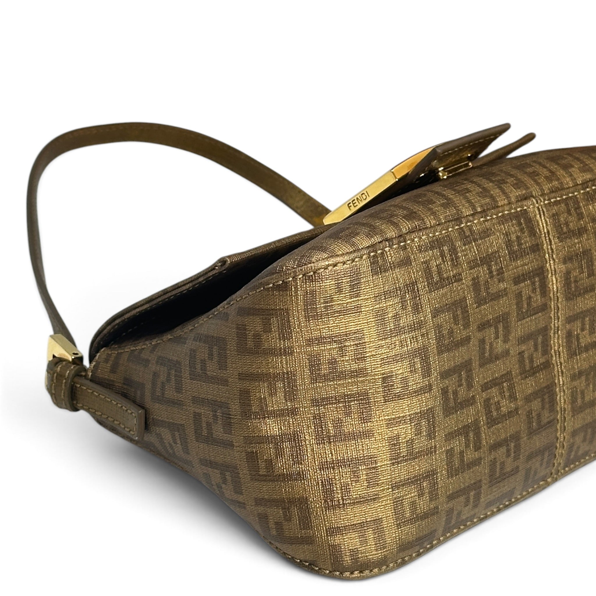 Vintage Fendi Zucchino Mama Forever Canvas Bag