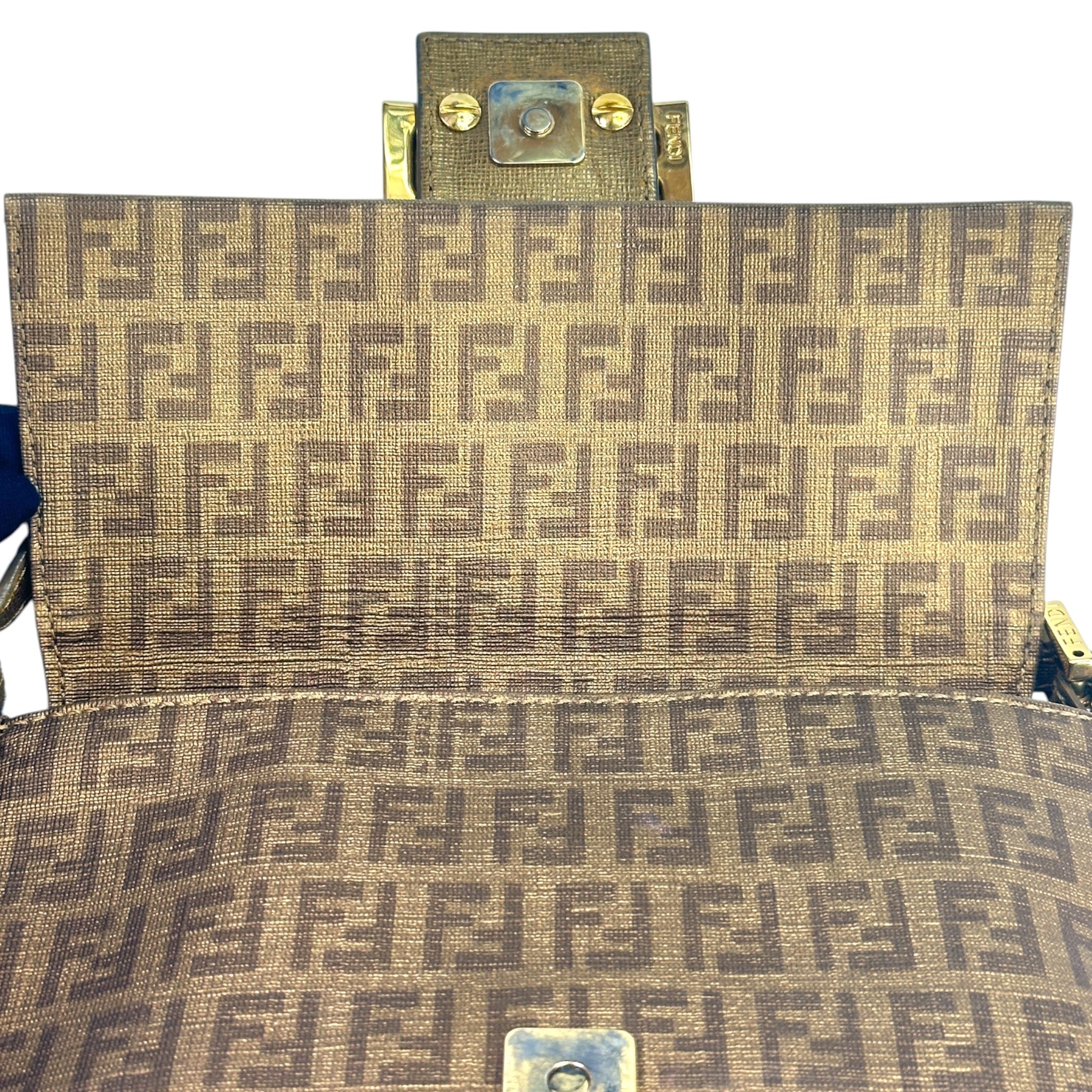Vintage Fendi Zucchino Mama Forever Canvas Bag