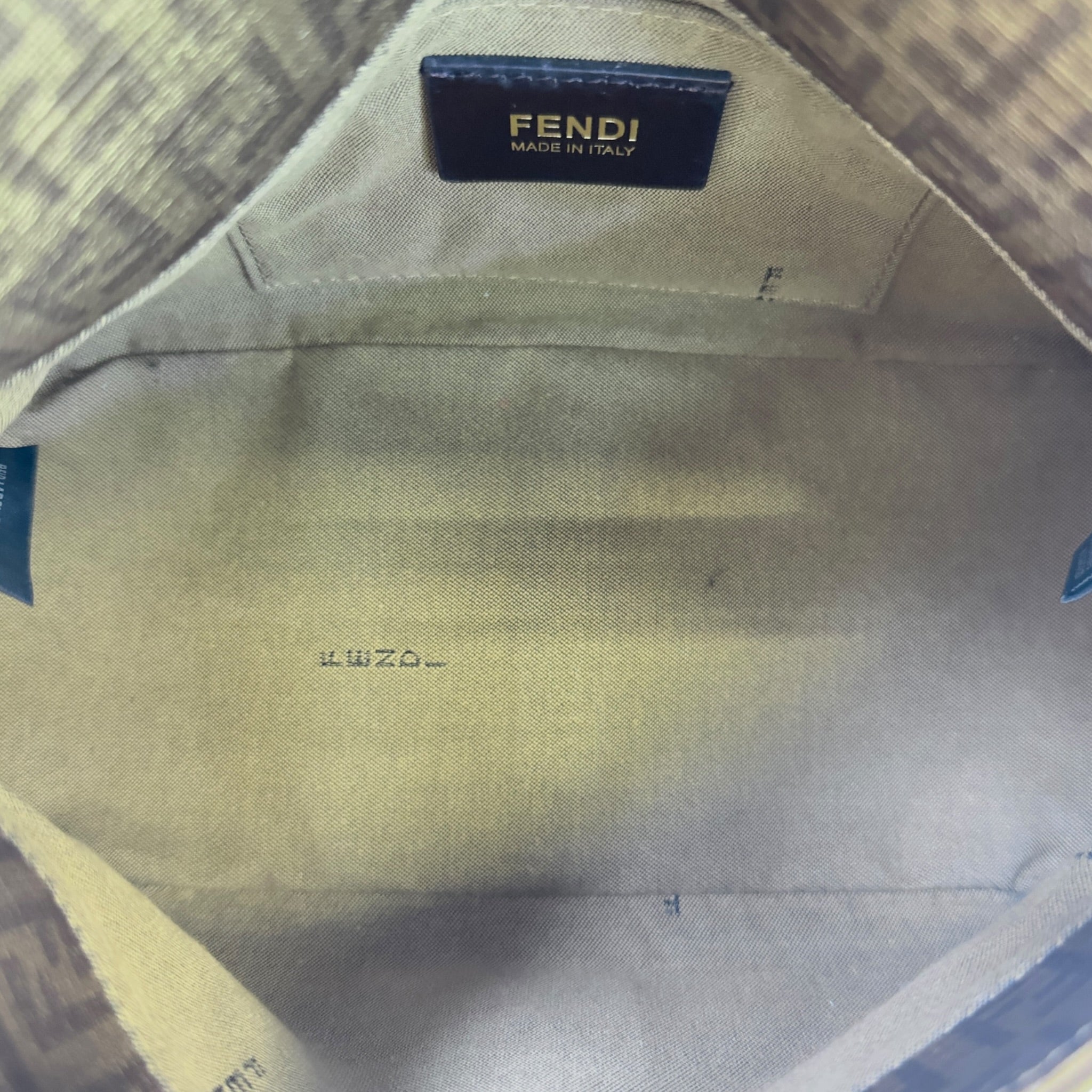 Vintage Fendi Zucchino Mama Forever Canvas Bag