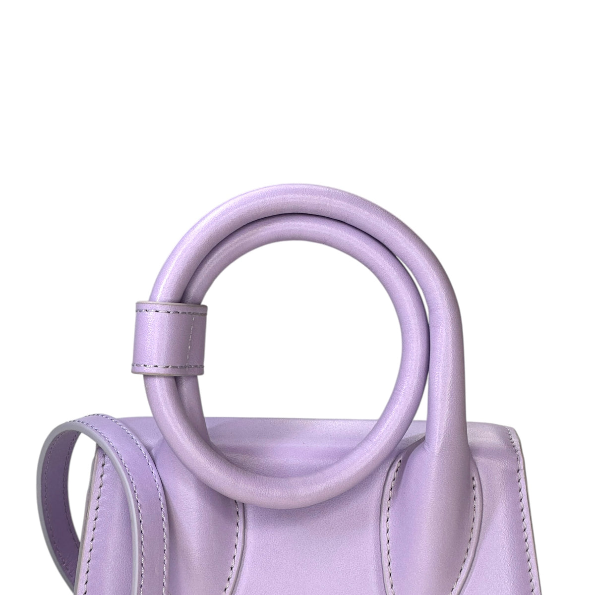 Jacquemus Le Chiquito mini lilac leather handbag