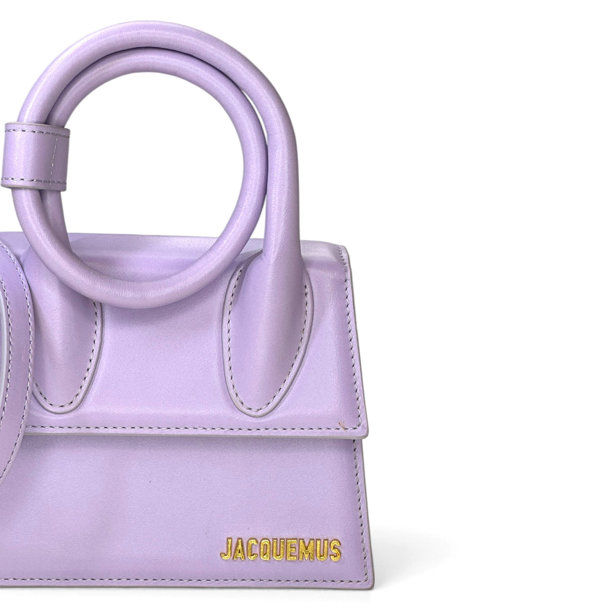 Jacquemus Le Chiquito mini lilac leather handbag